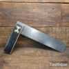 Vintage 12” Ebony & Brass Carpenters Square Good/Fair Condition