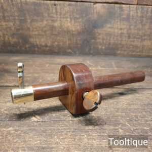 Vintage Rosewood & Brass Cutting Gauge - Refurbished Ready For Use