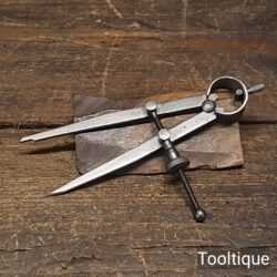 Vintage 6” Hawksley Parallel Circle Scribe Spring Dividers 1952 - Refurbished