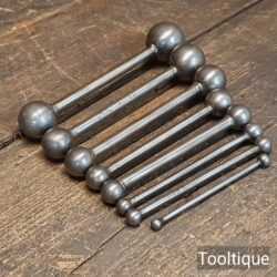 8 Vintage Patternmakers Wax Fillet Rubber Tools Graduated Sizes - Good Condition