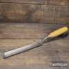 Vintage 1 1/8” Marples & Sons Long Series Incannel Cranked Paring Gouge Chisel - Sharpened