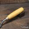 Vintage 1 1/8” Marples & Sons Long Series Incannel Cranked Paring Gouge Chisel - Sharpened