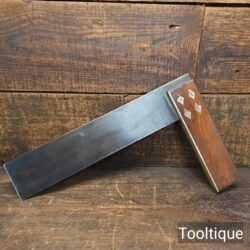 Vintage 12” Rosewood & Brass Carpenters Square - Good Condition