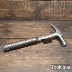 Vintage 20 oz Estwing Straight Claw Hammer Leather Bound Handle