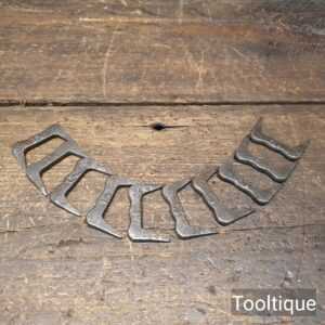10 No: Vintage 1 ½” Cast Steel Carpenter’s Dogs - Refurbished For Use
