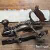 Antique Stanley USA No: 46 Skew Iron Plough Plane - Refurbished Ready To Use