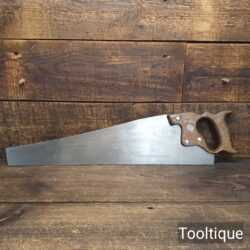 Vintage 21” Henry Disston USA Rip Hand Saw 7 TPI - Fully Refurbished Ready To Use