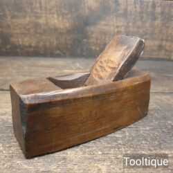 Vintage 6” Beechwood Block Plane 1 ½” Iron - Refurbished Ready To Use