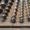 Vintage Selection of 10 No: Jennings Pattern Brace Auger Bits, sharpened ready for use