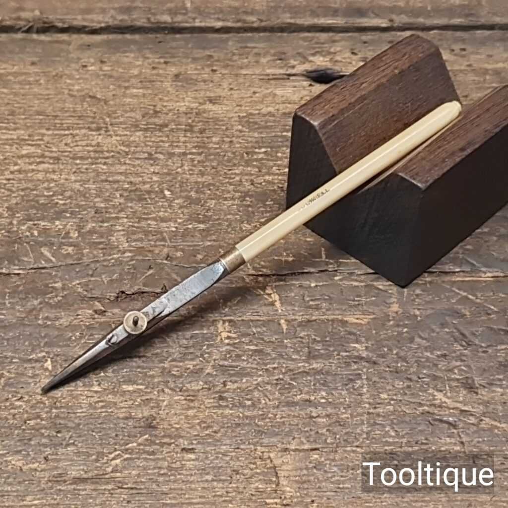 Vintage 5” Cockrell Drawing Set Pen with Bone Handle - Good Condition