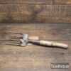 Vintage English Gardeners Hand Fork Hardwood Handle - Good Condition