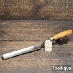 Vintage I. Sorby Patternmakers 1 1/8” Long Series Cranked Gouge Chisel - Sharpened