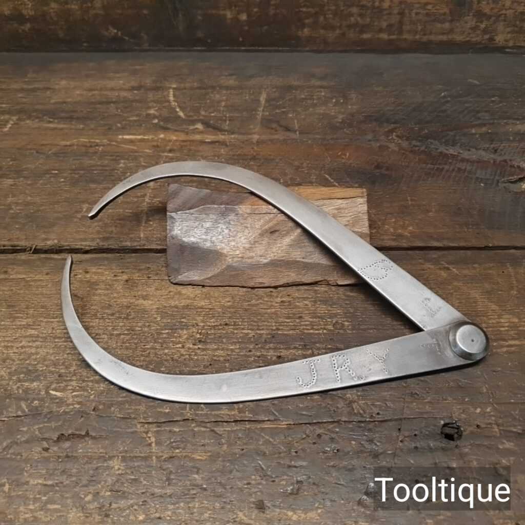 Vintage Charles Nurse 8” Rivet Jointed Outside Calipers - Good Condition