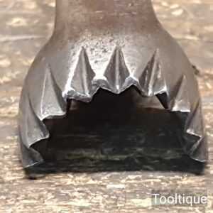 Vintage Sadlers 1” Half Moon Leatherworking Pinking Iron - Good Condition