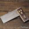 Vintage 4 ½” Robinsons Hall Sheffield Rosewood & Brass Square - Refurbished
