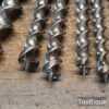 Vintage Selection 10 No: Jennings Pattern Carpenters Brace Auger Bits - Refurbished