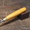 Vintage ¼” Marples & Sons Patternmakers Long Series Gouge Chisel - Sharpened