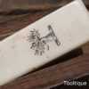 Vintage Kitchenalia Knife Sharpening Wheel Tool with Ivorine & Brass Handle