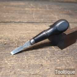 Small Vintage 4 ½” Gunsmiths Screwdriver Ebonised Handle - Refurbished