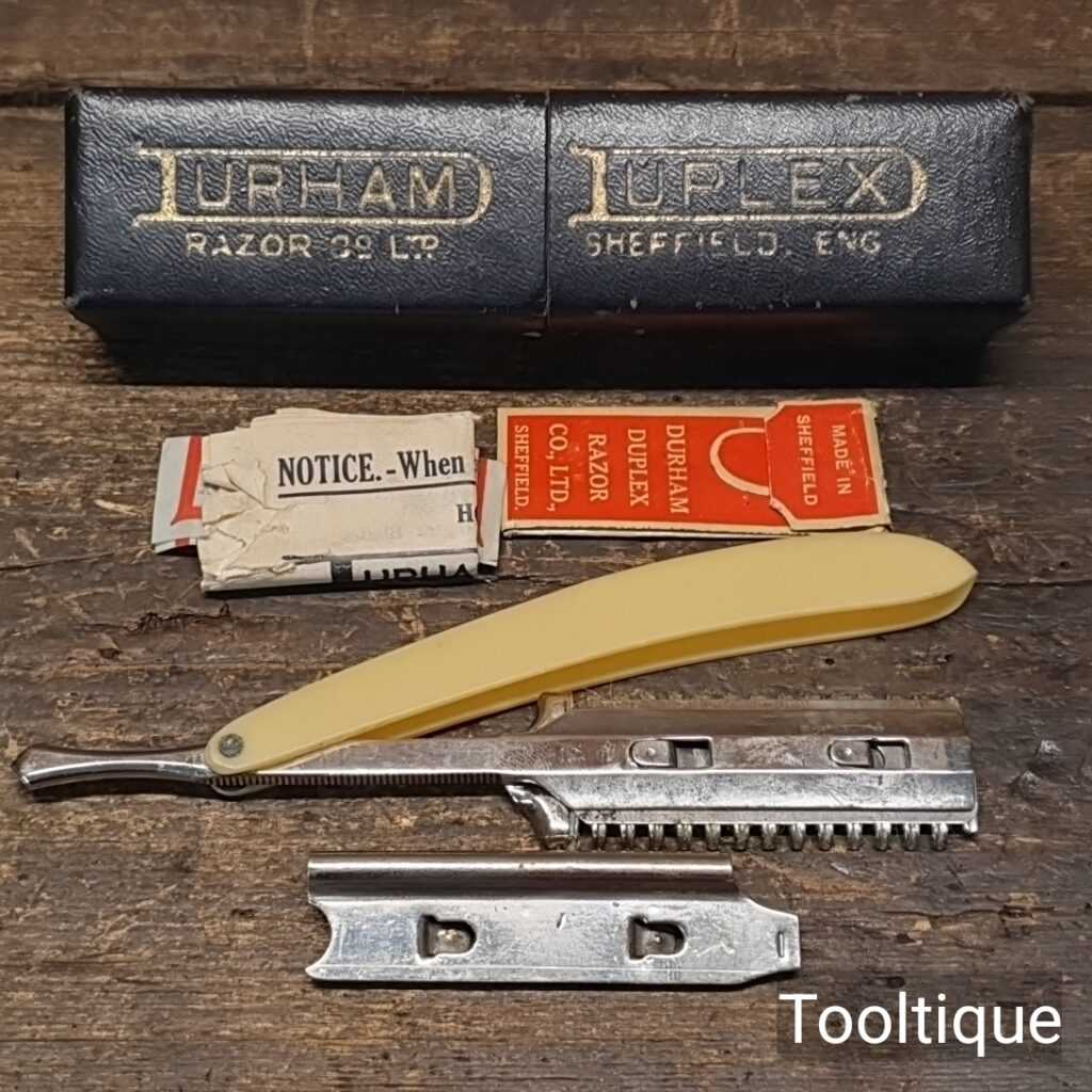 Vintage Boxed Durham Duplex Comb Razor - Good Condition