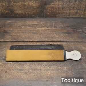 Antique 11” Razor Hone Leather Strop Mitis et Fortis (Gentle and strong)