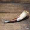 Antique Natural Bovine Hunting Horn with Fluted Edge & Silver Fittings