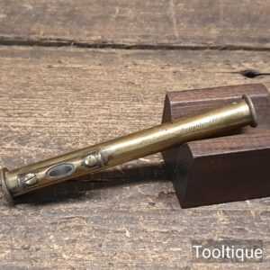 Vintage Francis Barker & Son No: 3114 Brass Pocket Reflecting Site Level Dated 1907