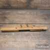 Vintage French Adjustable Throat Beechwood & Brass Spokeshave - Refurbished