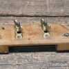 Vintage French Adjustable Throat Beechwood & Brass Spokeshave - Refurbished