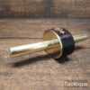 Vintage Carpenters Brass Stemmed & Ebony Mortice Gauge - Refurbished