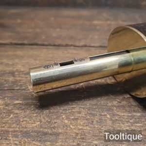 Vintage Carpenters Brass Stemmed & Ebony Mortice Gauge - Refurbished