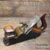 Antique Scottish Cast Iron Mahogany Infill Smoothing Plane - Refurbished For Use