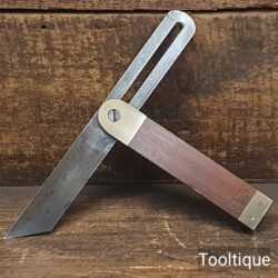 Vintage Marples 9” Rosewood & Brass Sliding Bevel - Refurbished Ready To Use