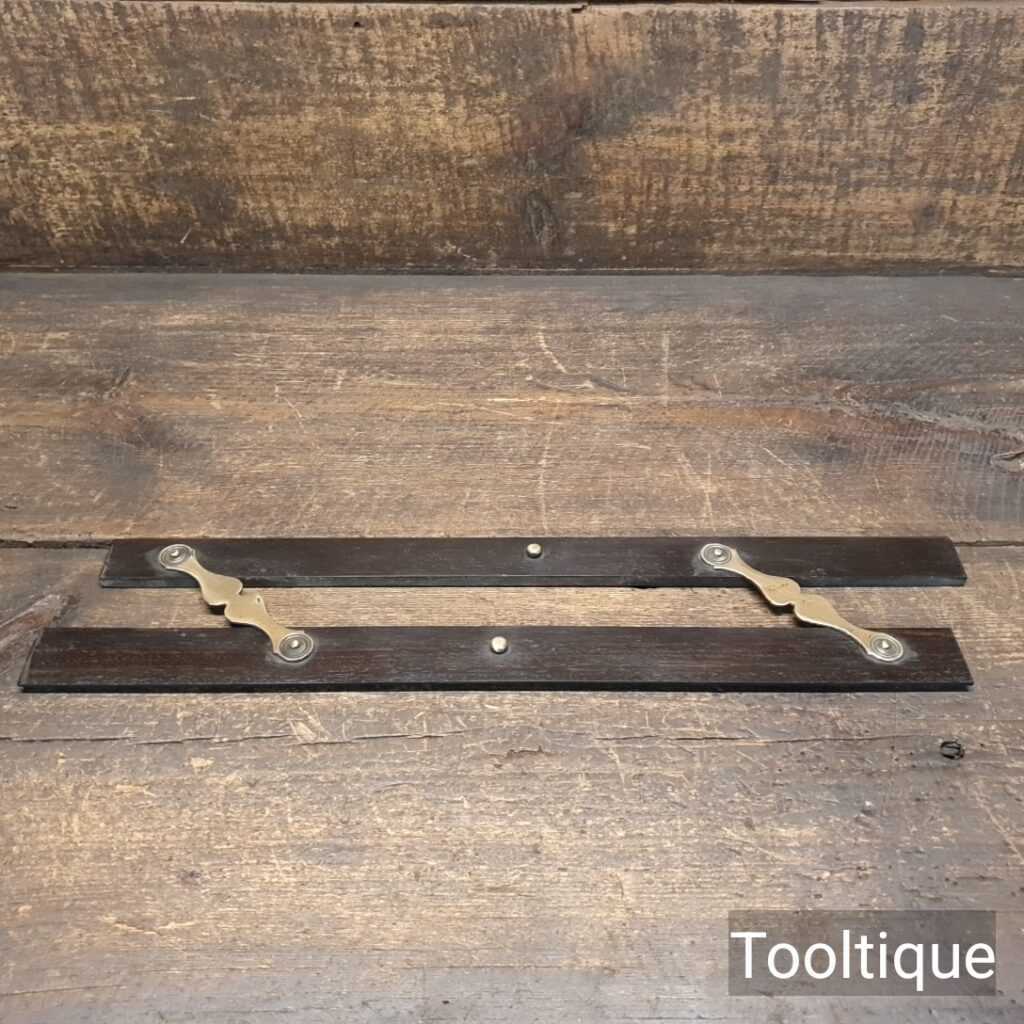 Antique 15” Ebony & Brass Architects or Draftsman Parallel Rule - Good Condition