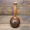 Bespoke Wood-Turned Reclaimed Old Lignum Vitae Mallet - Yew Handle