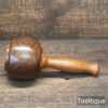 Bespoke Wood-Turned Reclaimed Old Lignum Vitae Mallet - Yew Handle
