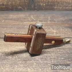 Vintage Marples Quick Set No: 2154T Mahogany Brass Mortice Gauge - Refurbished