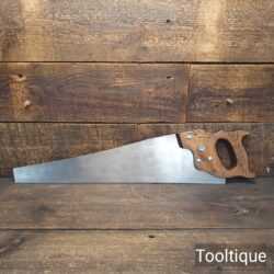 Vintage 22” Henry Disston USA 9 Cross Cut Panel Saw 9 TPI - Sharpened Refurbished