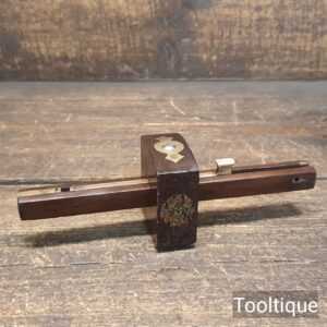 Vintage Marples & Sons Shamrock Rosewood & Brass Mortice Gauge - Refurbished