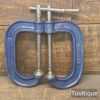 Vintage Record Pair of 4” Fine thread G. Clamps - Refurbished Ready For Use
