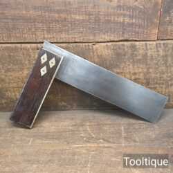 Vintage Marples Carpenters 9” Rosewood & Brass Try Square - Refurbished