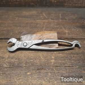 Unusual Antique Patented Cast Steel Bull Ring Pliers - Good Condition