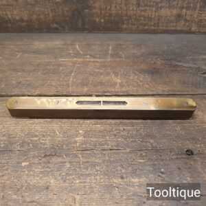 Vintage 10” Rosewood & Brass Spirit Level Clear Bubble - Refurbished Vintage 10” Rosewood & Brass Spirit Level Clear Bubble - Refurbished