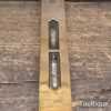Vintage 10” Rosewood & Brass Spirit Level Clear Bubble - Refurbished