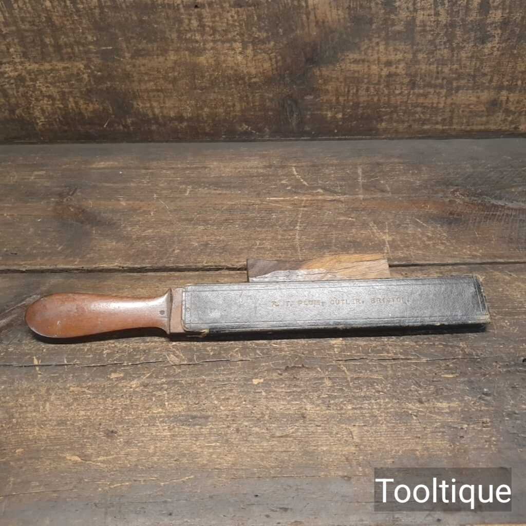 Vintage R.T Plum Bristol Cutlers Leather Razor Strop with Protective Sleeve