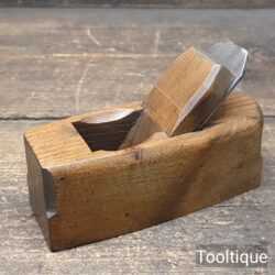 Vintage 5 ½” Beechwood Coffin Block Plane - Fully Refurbished Ready For Use