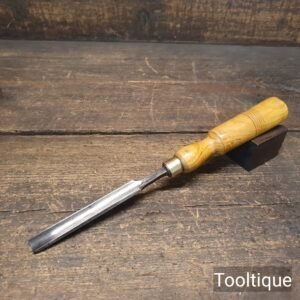 Vintage 7/16” T. Wales Sheffield Forged Steel Carpenters Gouge Chisel - Refurbished Vintage 7/16” T. Wales Sheffield Forged Steel Carpenters Gouge Chisel - Refurbished