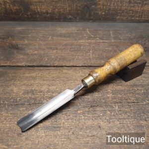 Vintage Thomas Riley Sheffield ¾” Forged Steel Carpenters Gouge Chisel - Refurbished