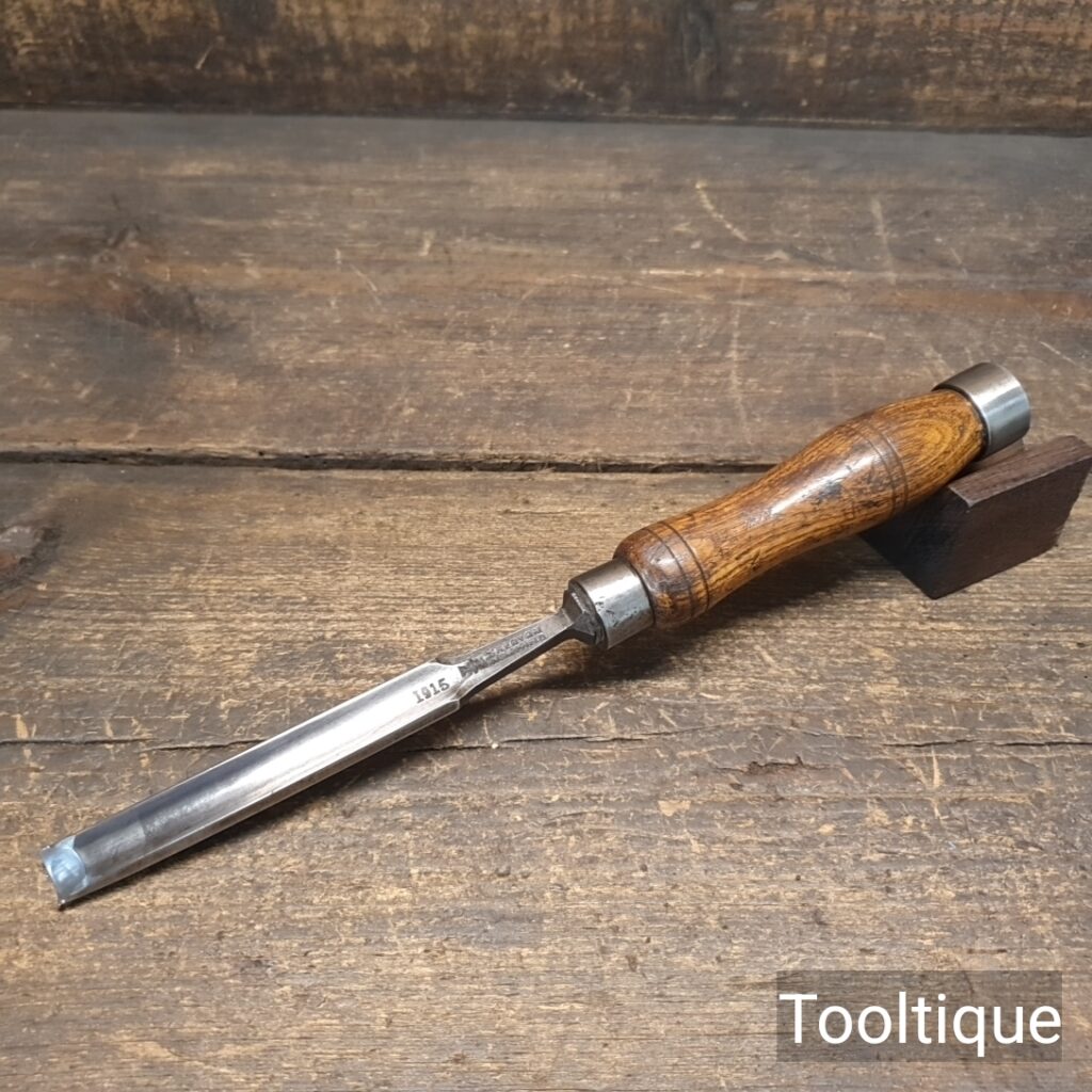 Antique ½” Kenyon Sheffield Carpenters Incannel Gouge Chisel - Refurbished