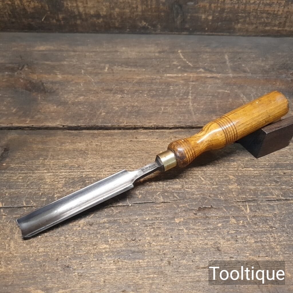 Vintage Major Sheffield 11/16” Forged Steel Carpenters Gouge Chisel - Refurbished